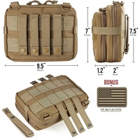 Sac à outils utilitaire compact EDC EMT personnalisé, petit sac de ceinture pour homme, sac médical de poitrine, sac tactique Molle, sac d'administration
