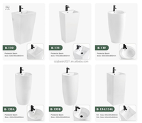 Lavabo Ovalado de Montaje Superior CE CUPC Europeo de 500mm, de Arcilla Refinada, con un Solo Orificio, Personalizado