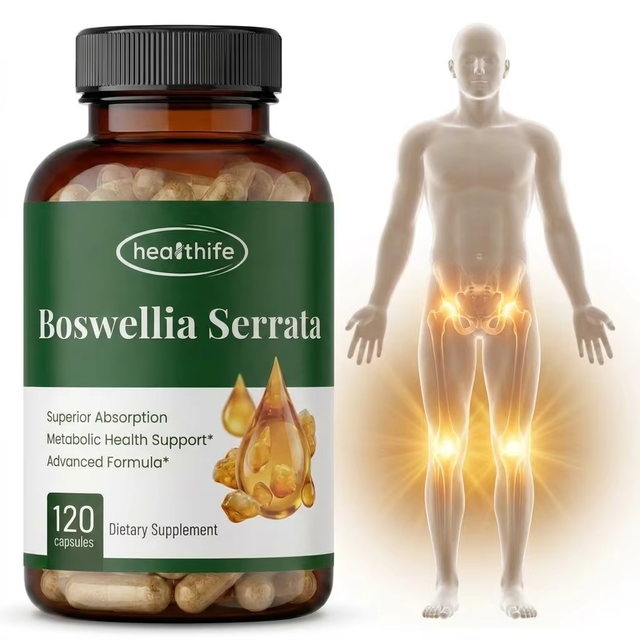 Healthife OEM Private Herbal Extract Vegetable Capsules Joint Health Supplement 65% Boswellia Serrata Extract Capsule