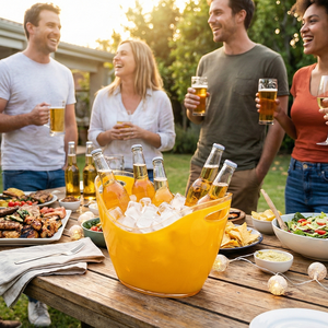 ถังแช่เครื่องดื่มแชมเปญเบียร์แบบกำหนดเอง ถังน้ำแข็งสำหรับไนท์คลับและงานปาร์ตี้ - Product Image 2