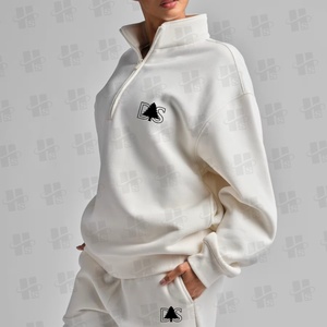 2026 Custom <strong>Men</strong> Plain <strong>Half</strong> <strong>Zip</strong> Fleece Knit Pullover Hoodie Sweatshirts High Quality 1/4 <strong>Zip</strong> Casual Hoodie Quarter <strong>Zip</strong> <strong>Jackets</strong> - Product Image 4