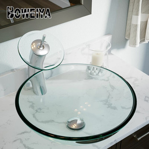 2021 Mới Tùy Chỉnh Màu Sắc Hình Tròn Boong Núi Lỗ Duy Nhất Thác Tap Hiện Đại Sang Trọng Brass Vòi Tắm Bồn Rửa Lưu Vực Vòi - Product Image 4