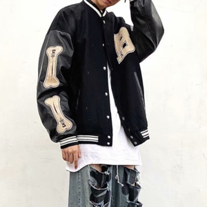 Chaqueta de Béisbol para Hombre, Estilo Casual Hip Hop, Nueva Colección Primavera-Otoño, Chaqueta Urbana Holgada, Tendencia Estudiantil - Product Image 3