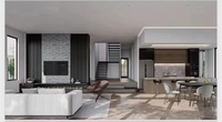 Villa en acier léger de luxe, design moderne, construction rapide