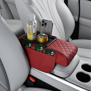 Reposabrazos Universal para Coche Marcan, Almohadilla Protectora Central de Cuero, Elevador de Altura para el Codo, Portavasos y Bebidas, Tres en Uno - Product Image 3