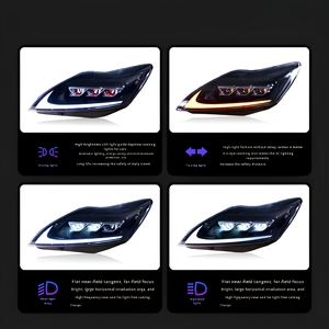 <span class=keywords><strong>Faros</strong></span> Delanteros LED de 12V y 6000K para <span class=keywords><strong>Focus</strong></span> 2009-2014 <span class=keywords><strong>MK2</strong></span> MK3, Conjunto de <span class=keywords><strong>Faros</strong></span> DRL con Luz de Señal de Giro Secuencial - Product Image 2