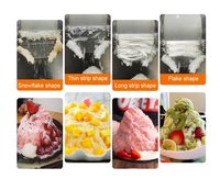 Comercial coreano kakigori mesin es bingsoo nieve copo de nieve escamas crema trituradora fabricante afeitadora de hielo afeitado bingsu que hace la máquina