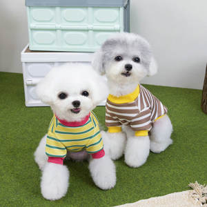 Strisce <span class=keywords><strong>Beat</strong></span> vestiti per animali domestici per cani gatti autunno inverno giacca calda per cuccioli felpa con cappuccio per cani vestiti carini per cani - Product Image 2