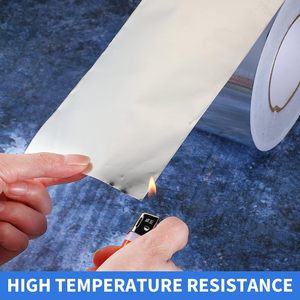 Heavy Duty Waterproof Aluminum Foil <strong>Tape</strong> for High Temperature Sealing and Repair Applies to <strong>Air</strong> Duct Metal Repair Dryer <strong>Vents</strong> - Product Image 2