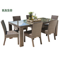 Kits de Patio, balcon, extérieur, petit rotin, 3 pièces, meubles en corde, Table, canapé, de luxe, jardin, ensemble de salle à manger