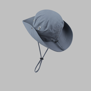 Sombrero de cubo de algodón personalizado de 50 piezas, sombreros de playa con protección solar para exteriores de verano, ala ancha, caza, senderismo, pesca, sombrero para el sol - Product Image 3