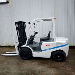 Retail Businesses Manufacturing Plants Farms Used TCM Diesel <b>Pallet</b> <b>Jack</b> Manual Stacker Counterbalance Forklift 3 Ton Loading - Product Image 3