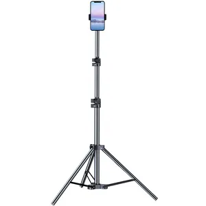 Suporte de transmissão ao vivo para celular de 1.6m, filmagem de mesa, luz de preenchimento, tripé telescópico TikTok para projetor de pouso atacado