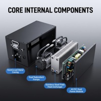 Système de refroidissement de centre de données haute efficacité W-TEL à haute densité 30kW-150kW Air/Liquide CDU AI GPU Server Cluster Engine Rack Mount