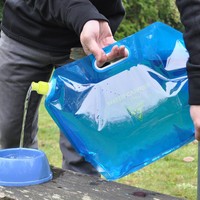 5L Gallon Sac De Boisson En Plastique Réutilisable Pliant Sac À Eau Liquide Poche Alimentaire Sacs En Plastique Stand up Pochettes Extérieures pour La Bière