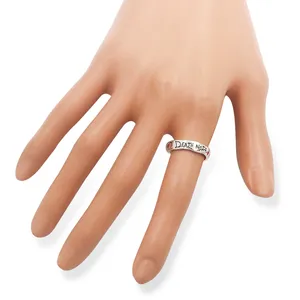 Anillos ajustables de Anime Death Note para hombres y mujeres Yagami Light Cosplay anillo de Metal regalo de joyería de fiesta - Product Image 6
