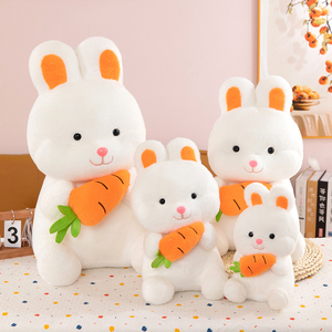 Odm חמוד גזר ארנב חתונה לזרוק סמרטוט בובה מכונת לתפוס כותנה בד פוליאסטר שטף הקלה הלחץ pp כותנה - Product Image 2