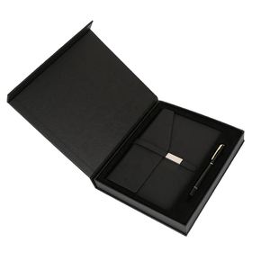Agenda 2024 A5 Personalizada <span class=keywords><strong>Office</strong></span> <span class=keywords><strong>365</strong></span>, Diario de Lujo con Cubierta de Cuero Suave, Set de Regalo con Cuaderno, Bolígrafo y Hebilla Metálica - Product Image 5