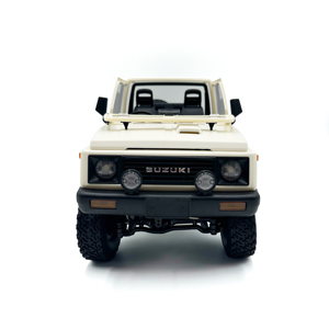 Mentors - Coche de Escalada <span class=keywords><strong>RC</strong></span> a Escala 1/10, <span class=keywords><strong>Jimny</strong></span> Warrior JA11, Coches de Control Remoto Todoterreno con Faros LED # Color: C74-1 Blanco 4WD - Product Image 4