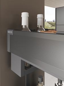 ELLE <span class=keywords><strong>CASA</strong></span> Modèle 4 Panier coulissant à fermeture douce de style moderne, 2 tiroirs, 6 étagères, en acier inoxydable, installation facile, <span class=keywords><strong>cuisine</strong></span> - Product Image 4