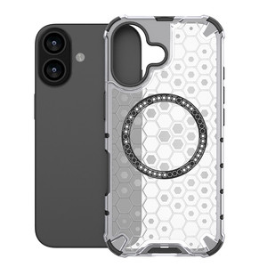 Honeycomb Four Corner Airbag Funda trasera magnética a prueba de golpes para iPhone 17 - Product Image 1