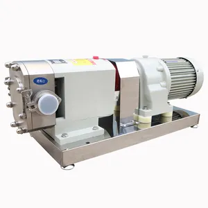 High Viscosity <strong>Fluid</strong> <strong>Transfer</strong> <strong>Pumps</strong> Sanitary Food Grade Rotor <strong>Pump</strong> Filling Honey Sugar Syrup Lobe Rotor <strong>Pump</strong> - Product Image 1