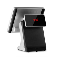 Aonpos écran tactile capacitif POS ordinateur 2*15 pouces terminal de paiement de bureau Windows EPOS ensemble complet de vente au détail