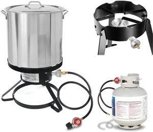 Yüksek basınçlı dökme demir yuvarlak brülör başkanı, propan brülör kafa 4FT 20 PSI ayarlanabilir yüksek basınçlı propan regülatörü H - Product Image 4