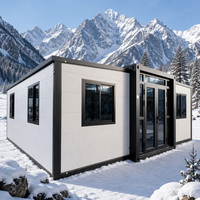 Hôtel mobile modulaire préfabriqué multifonctionnel moderne, imperméable et coupe-vent, boutique, café pop-up, bar à café, conteneur extensible