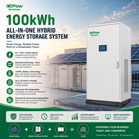 Sistem Penyimpanan Energi Baterai Lithium Kabinet BESS 100kWh Luar Ruangan untuk Proyek Mikrogrid Surya Sistem Penyimpanan Energi UL9540A