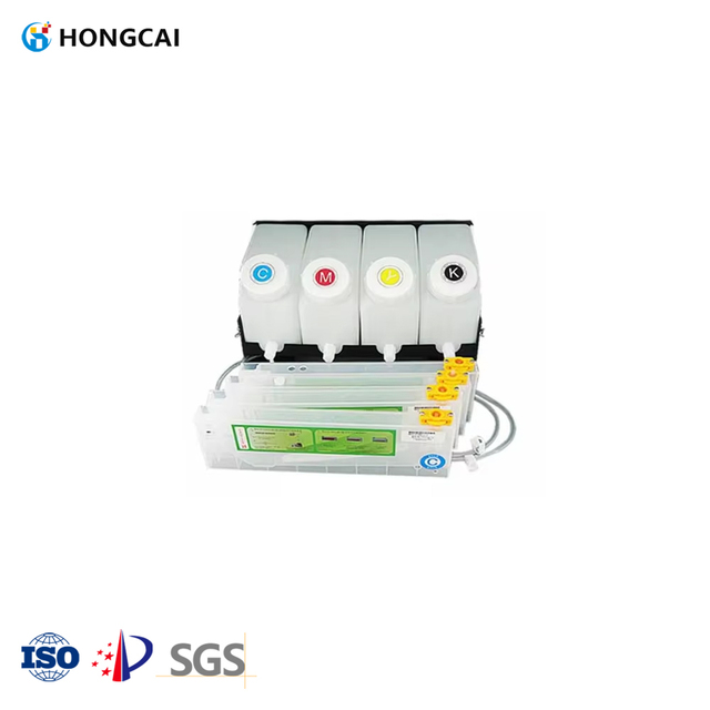 1.5L CISS 4 Ink Tanks + 4 Cartridges Black and White Continuous Bulk Ink Supply System for UV Flatbed Printer Ink Tank System