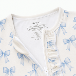 Pijama de Bambú Orgánico Hongbo con Spandex para Bebé, con Cierre de Dos Vías y Volantes, para Dormir, Unisex, de 0 a 24 <span class=keywords><strong>Meses</strong></span> - Product Image 2