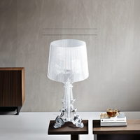 Lampe de table LED en acrylique style baroque italien, design fantôme, simple et moderne, créative et originale, compatible E26/E27, pour salon, écologique