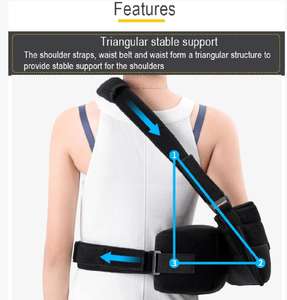 สายพยุงไหล่ทางการแพทย์,สายรัด<span class=keywords><strong>แขน</strong></span>แบบปรับไม่ได้สำหรับการบาดเจ็บที่ข้อมือฉีกขาด - Product Image 4