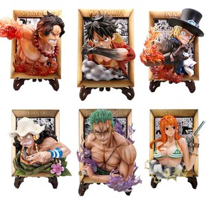 Adorno de Marco de Fotos 3D, Hecho a Mano, Creativo, Adhesivo para Refrigerador de Anime, Figura de <span class=keywords><strong>Luffy</strong></span>, Ace, <span class=keywords><strong>Zoro</strong></span>, <span class=keywords><strong>Sanji</strong></span>, Vegeta, Son Goku - Product Image 3