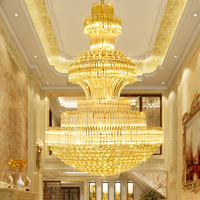 Nouveau produit, lustre LED en cristal de luxe, moderne et décoratif, pour hôtel, salon, villa, restaurant, projet personnalisé