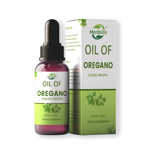 Haccp OEM ODM Gotas Líquidas de Orégano Sin Azúcar, Suplemento de Apoyo Inmunológico, Vegano, Gotas de Aceite de Orégano Silvestre - Product Image 1