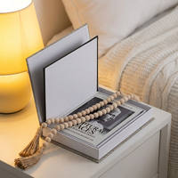 Lot de 3 boîtes de rangement magnétiques ouvrables en forme de faux livre, décoratives avec impression artistique, pour table basse, étagère et ornement de maison
