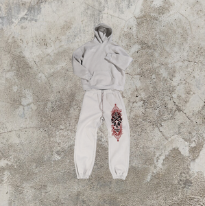 Conjunto de ropa deportiva informal de algodón 100% para hombre, suéter con capucha sencillo a la moda, pantalones largos estampados, Color sólido, Otoño, ajuste holgado de punto - Product Image 5