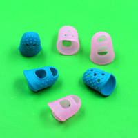 Protège-doigts en silicone bleu rose en forme de cône, accessoire de fumage en plastique