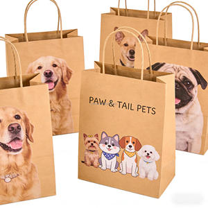 Low Price Fruit Kraft &amp; Offset <strong>Paper</strong> Customized High-end Large-sized Takeaway Bag with Film Lamination and Handle - Product Image 1