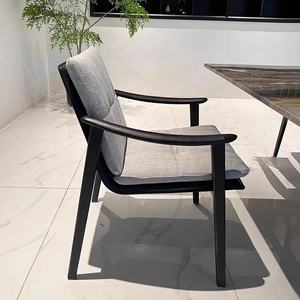 Sillón Moderno Premium de Ocio con Estructura de Madera de Fresno y Tapicería de Lino para Muebles de Sala de Estar KIKA Y23 - Product Image 4