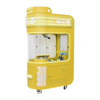 NINED Machine à Barbe à Papa Métallique Intelligente et Automatique, 60 Motifs Fantaisie, Version Anglaise, Distributeur Automatique pour Centres Commerciaux