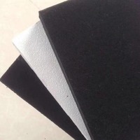Plaques de plafond en fibres minérales résistantes à l'humidité et aux sons, couleur noire, 2*2, pour cinéma, musée, bureau, restaurant