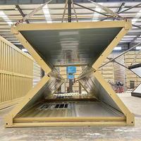 Maison pliante préfabriquée en acier ondulé, à succès, avec structure modulaire, emballage compact, portable, pour hôtel, usage moderne