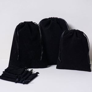 Petite pochette en velours rose avec logo personnalisé imprimé, pour boucles d'oreilles, bagues, cadeaux de luxe, parfums, rouges à lèvres, bijoux, sac en velours avec cordon de serrage - Product Image 3