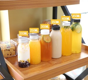 200ml 250ml 300ml 350ml 400ml 450 mL 500m ml Bebida Jugo Leche Té Botella de plástico con Tamper Evident o Tapa de aluminio - Product Image 6