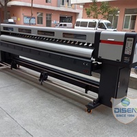 Impresora de cuero flexible para exteriores Gz de 10 pies (3.2m) con tinta eco-solvente, 2 cabezales de impresión DX7, 1440dpi, sin bordes