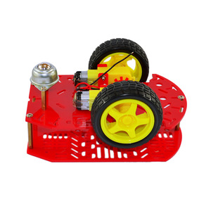 OKY5034 Smart Car Chassis <b>Kit</b> 2 Wheel Drive Reduction Gear <b>DIY</b> STEM Car <b>Kit</b> - Product Image 2