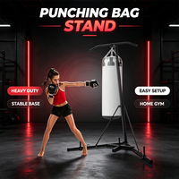 Support de sac de frappe haute capacité avec barre de traction, support autoportant stable pour salle de sport à domicile